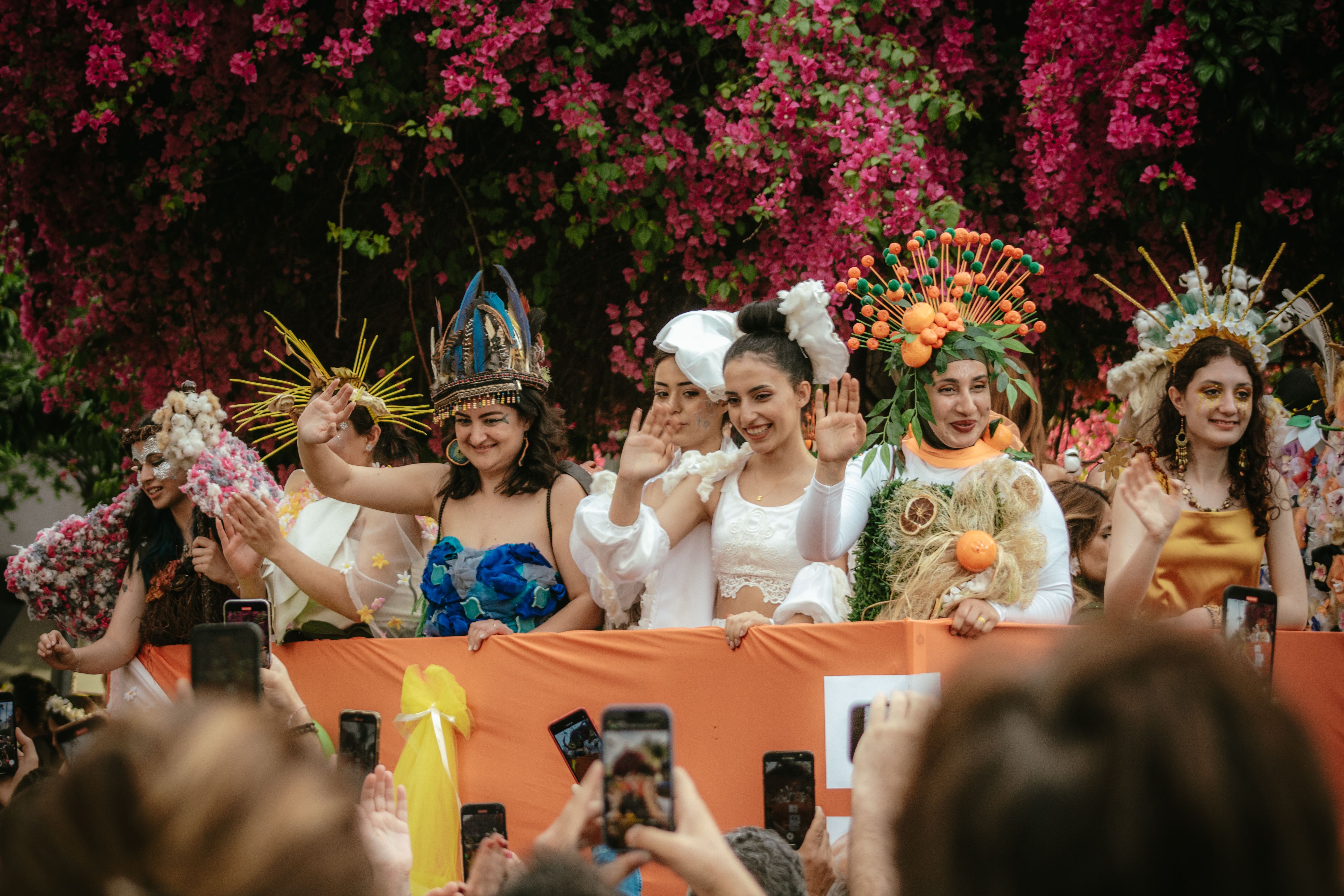 Smiling Women in Traditional Clothing in Festival · Free Stock Photo