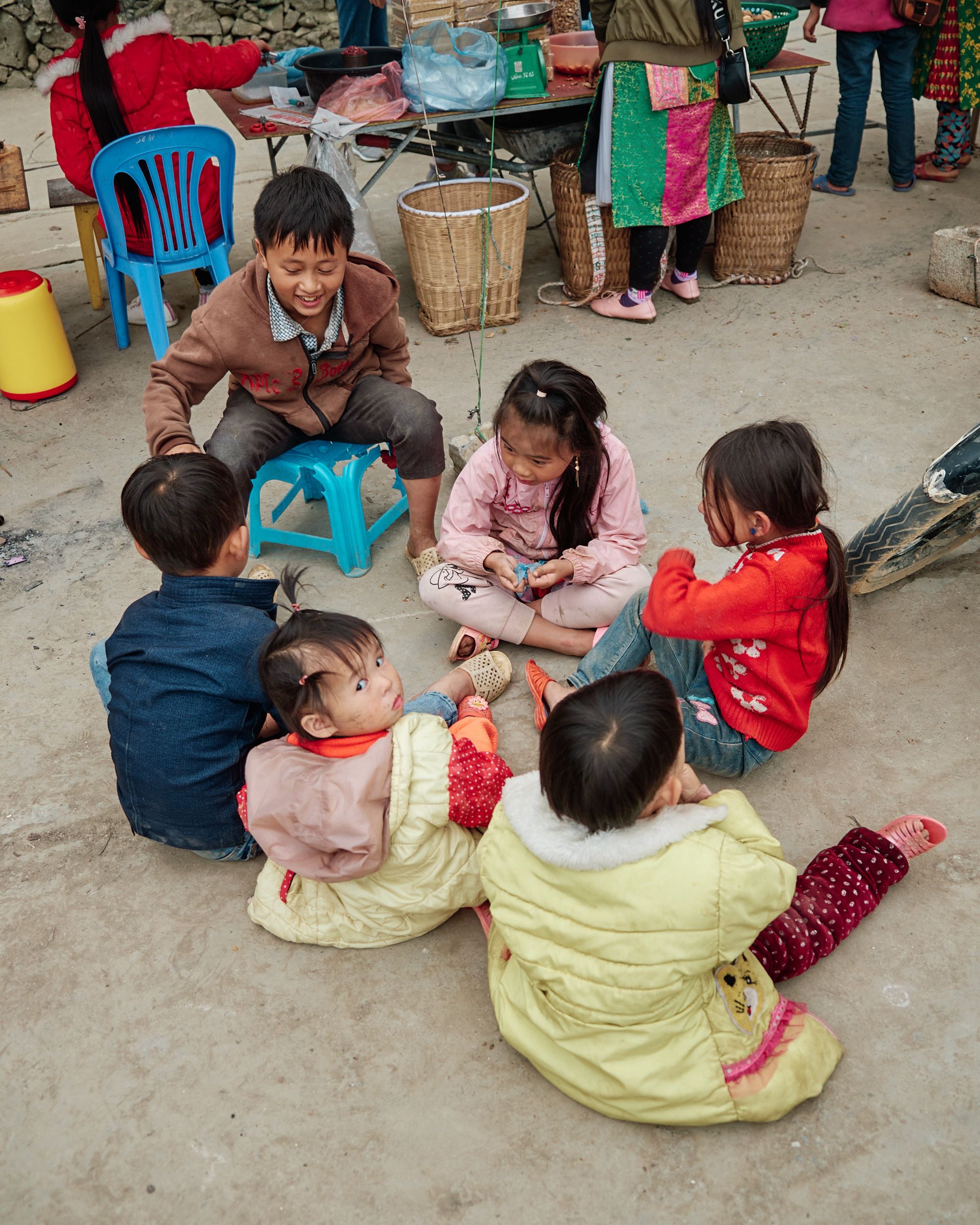 A Group of Kids Sitting on the Floor · Free Stock Photo