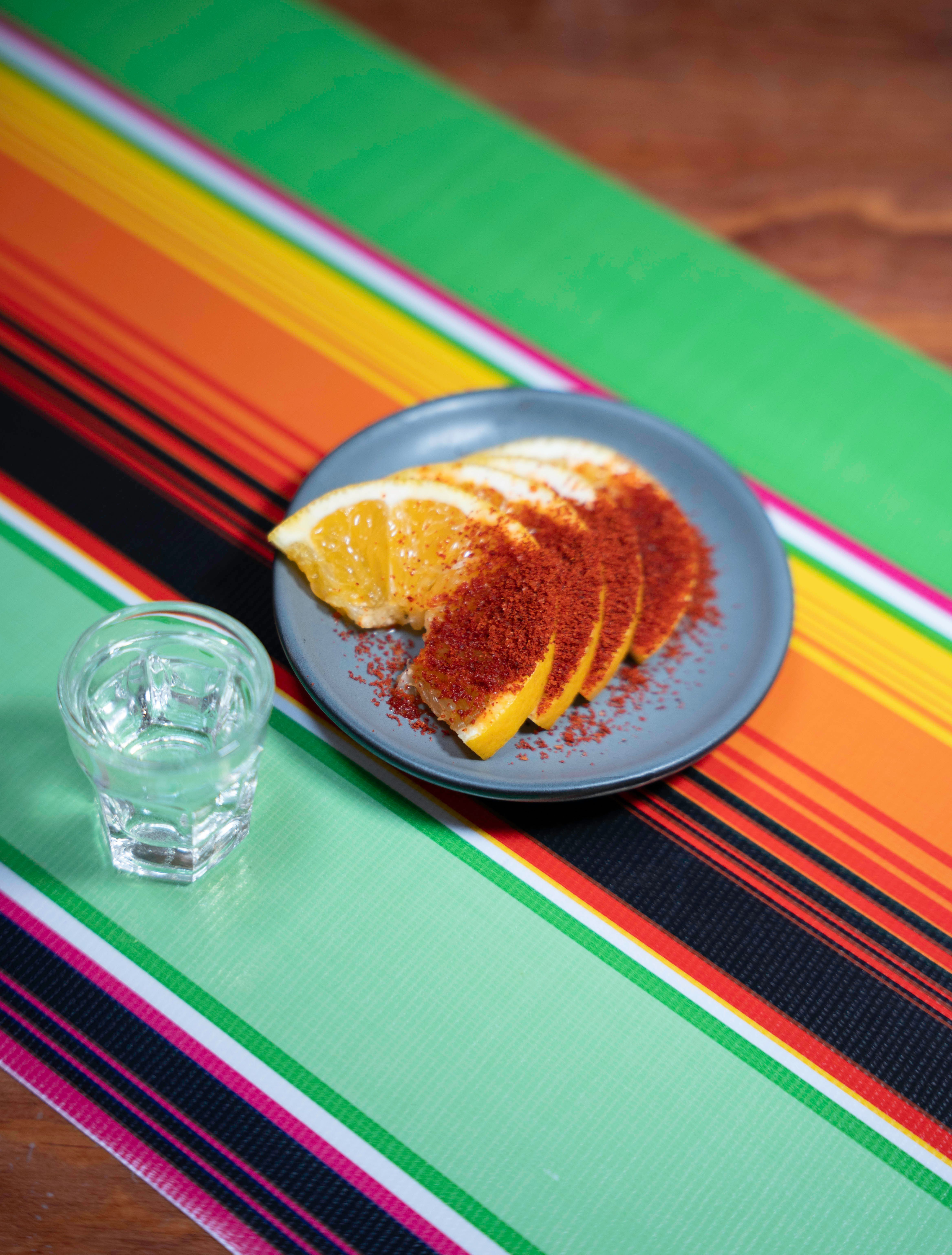 li hing mui powder on sliced mango