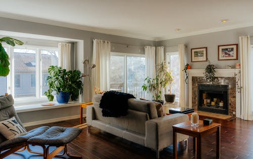 Home interior with great natural lighting