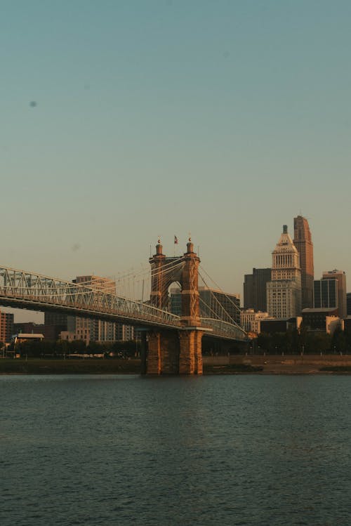 Roebling Bridge in Downtown Cincinnati