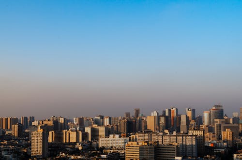 高層ビルの航空写真