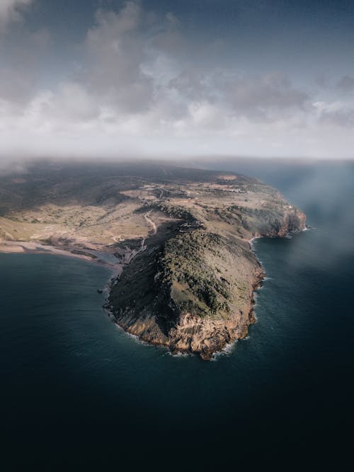 Free Aerial View Of Island Stock Photo