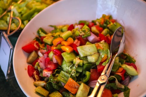 Close-Up Photo of Veggies on Bowl