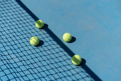 Net Shadow over Tennis Balls