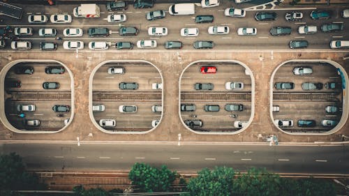 Free Top View Photo of Roadway Stock Photo