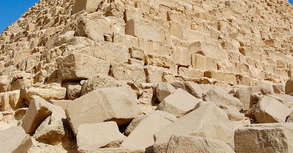Low Resolution Pyramid Low Angle Shot of a Pyramid under a Clear, Blue Sky · Free Stock Photo