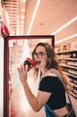 Woman Holding Ice Cream Tub