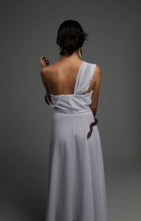 Free Photo of Woman Wearing One-Shoulder Dress Stock Photo