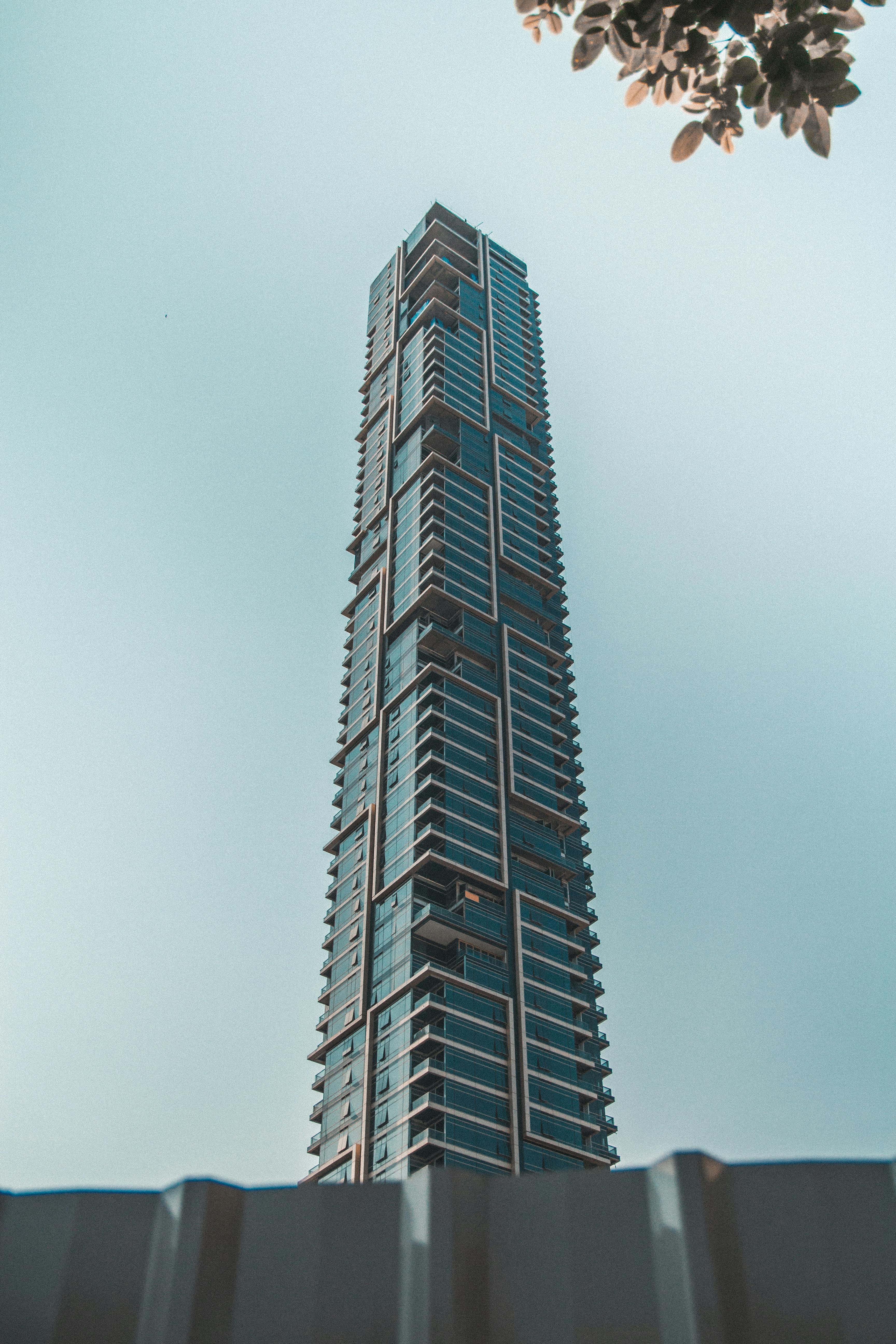 low angle photography of building exterior