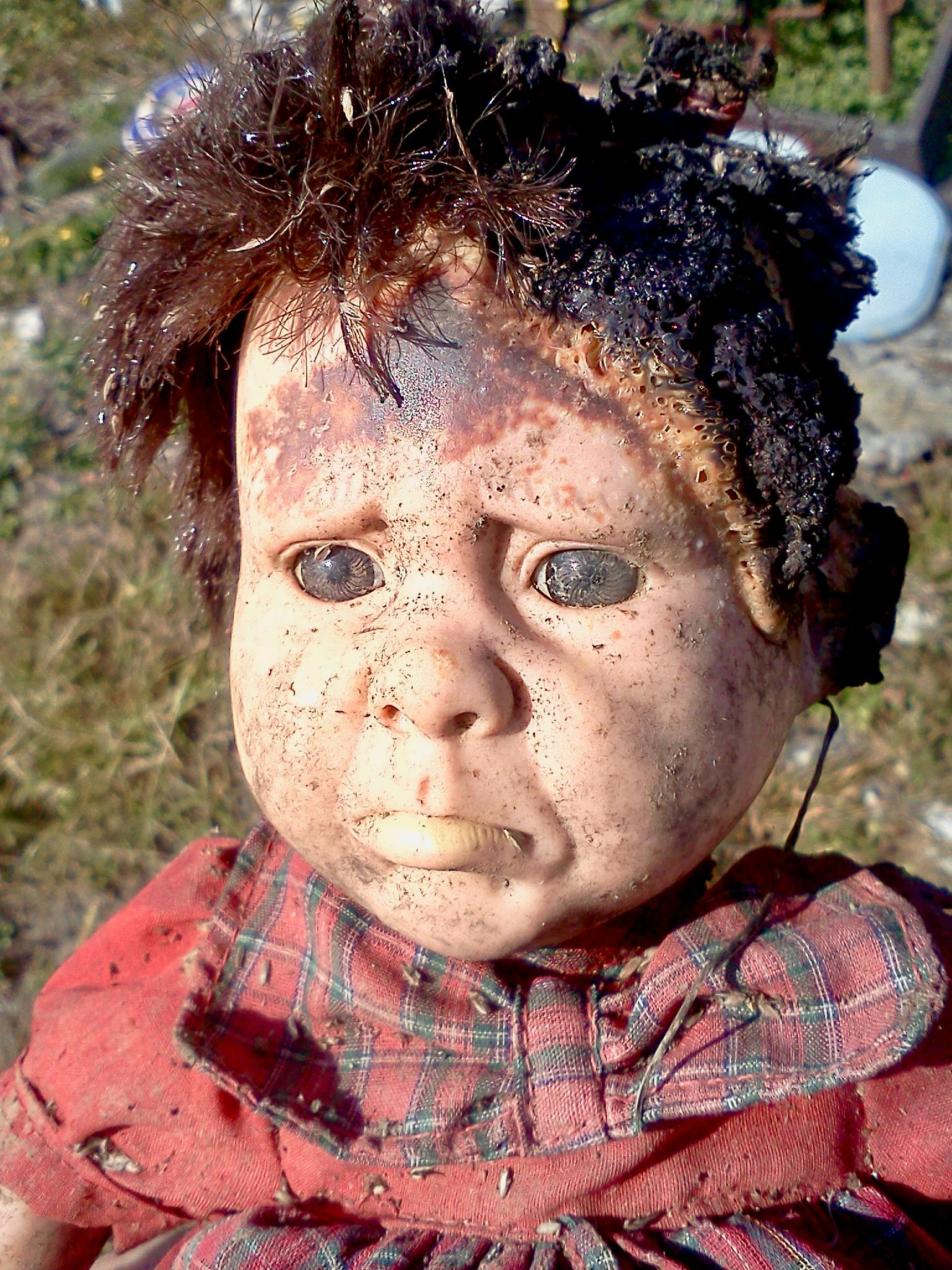 Free stock photo of burned, doll, sad