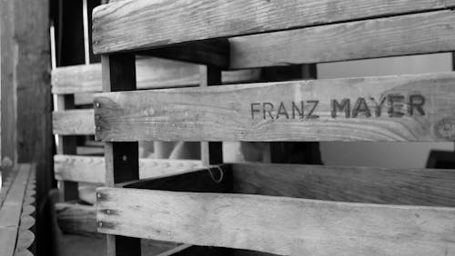 Franz Mayer Engraved Wooden Pallet