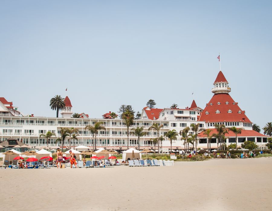 Hotel del Coronado from the beach
