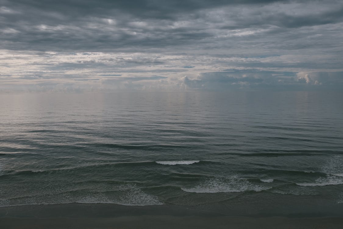 Free stock photo of beach, cloudy, dark