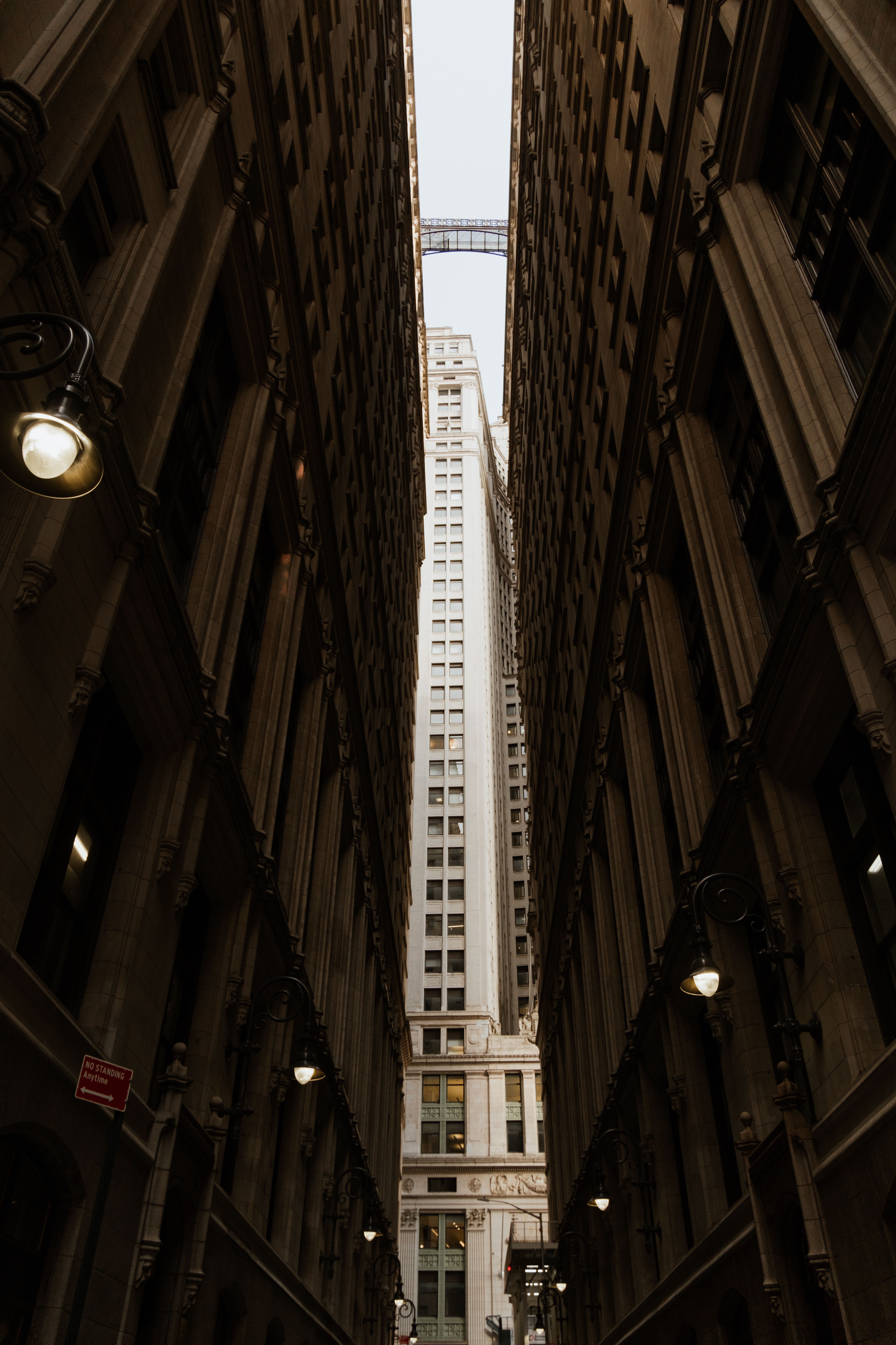 High-Rise Buildings Over a Narrow Alley in New York City · Free Stock Photo