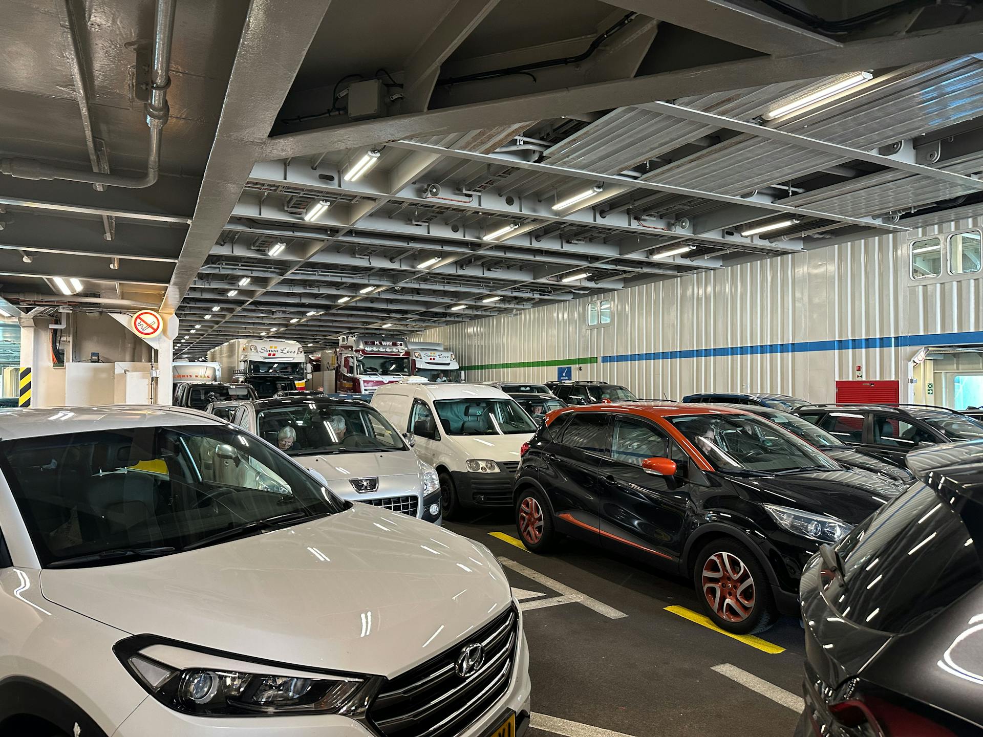 Cars Aboard a Ferry Boat