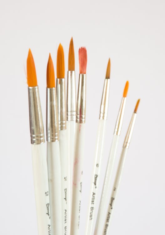 Free Assorted Paintbrushes Stock Photo