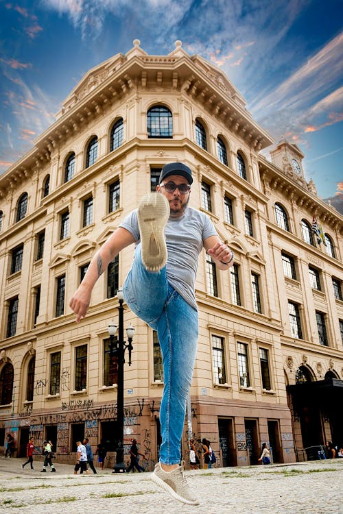 Man Near Concrete Building