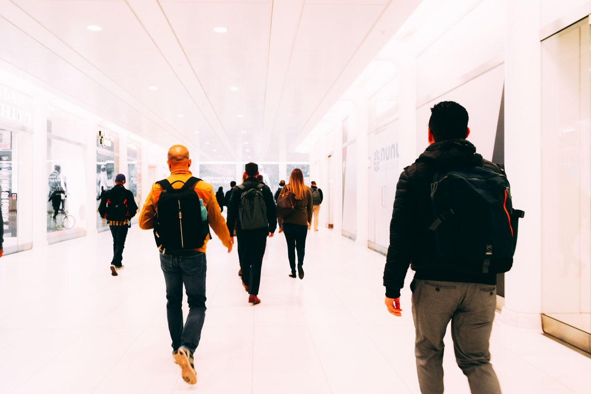 Travelers at the airport