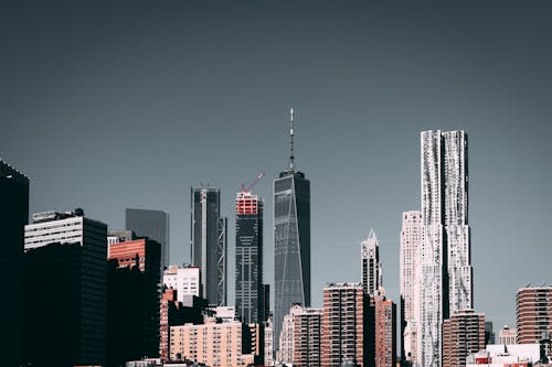 Ansicht Von New York City Gebäuden