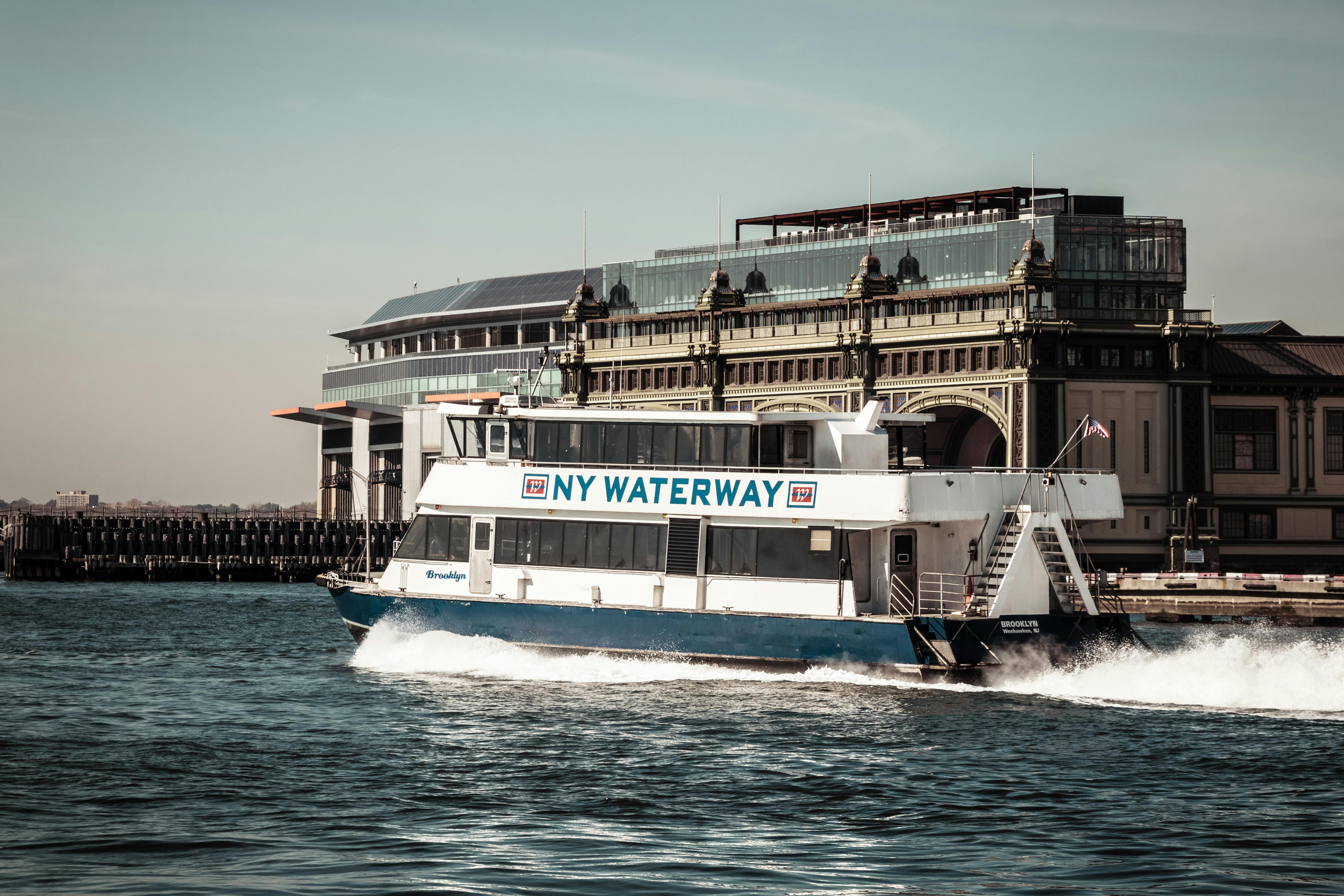 Ny Waterway Ship on Sea