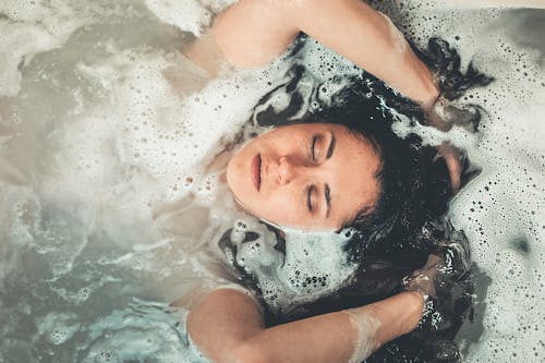 Free Woman in Bath Tub Stock Photo