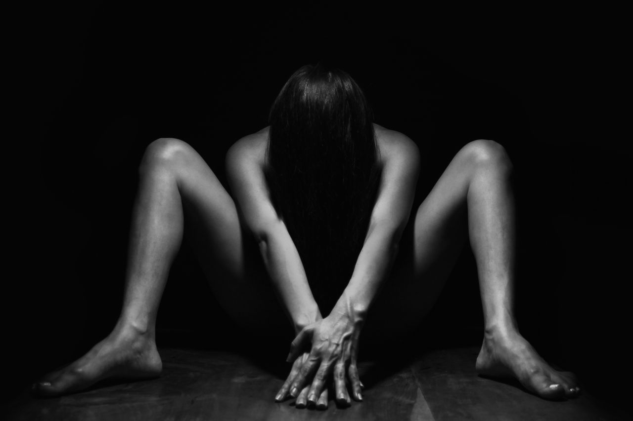 striking black and white nude portrait capturing artistic expression i