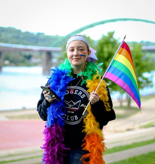 Person Holding Lgbt Flag