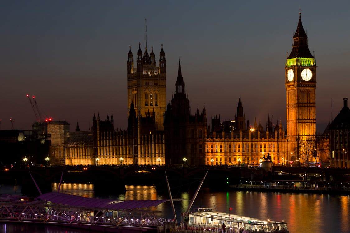 Kostenlos Das Parlament Während Der Nacht Stock-Foto