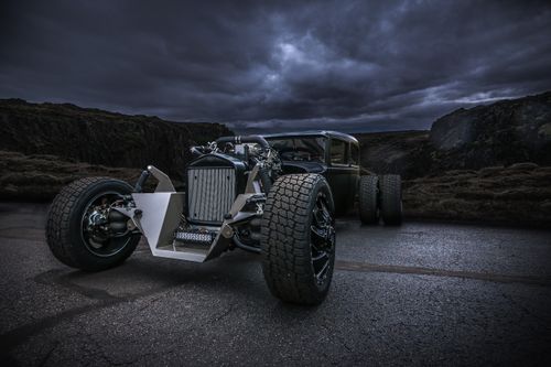 Free stock photo of hotrod, night, night sky Stock Photo