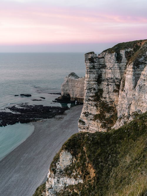 Landschaft Einer Klippe Und Eines Strandes