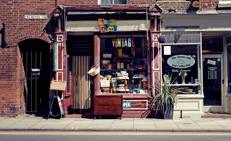 Store With Different Goods On Display