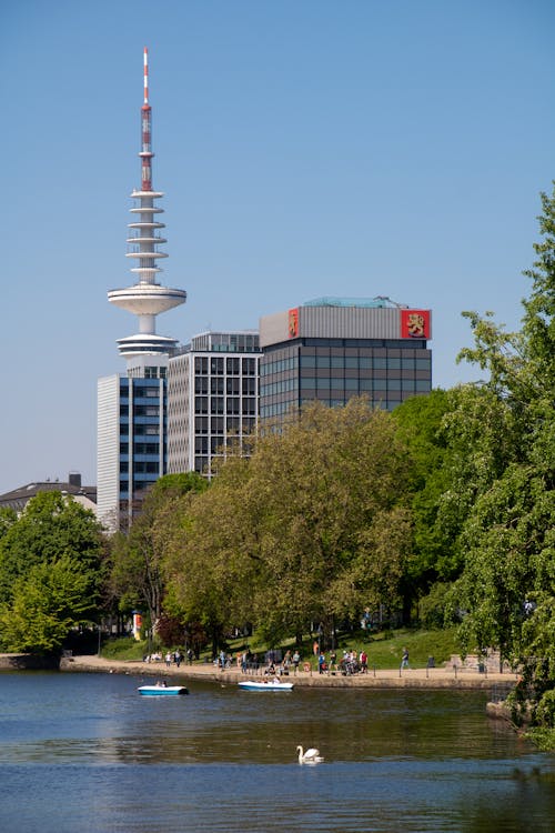 Fotobanka s bezplatnými fotkami na tému alster, architektúra, binnenalster