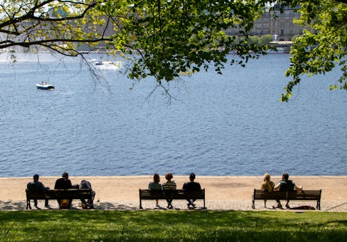 Pause an der Binnenalster