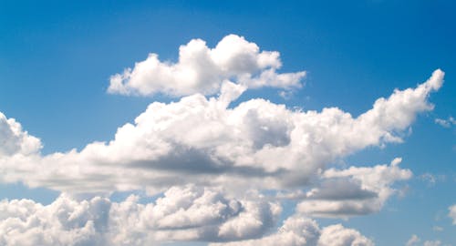 White Clouds Under Blue Sky