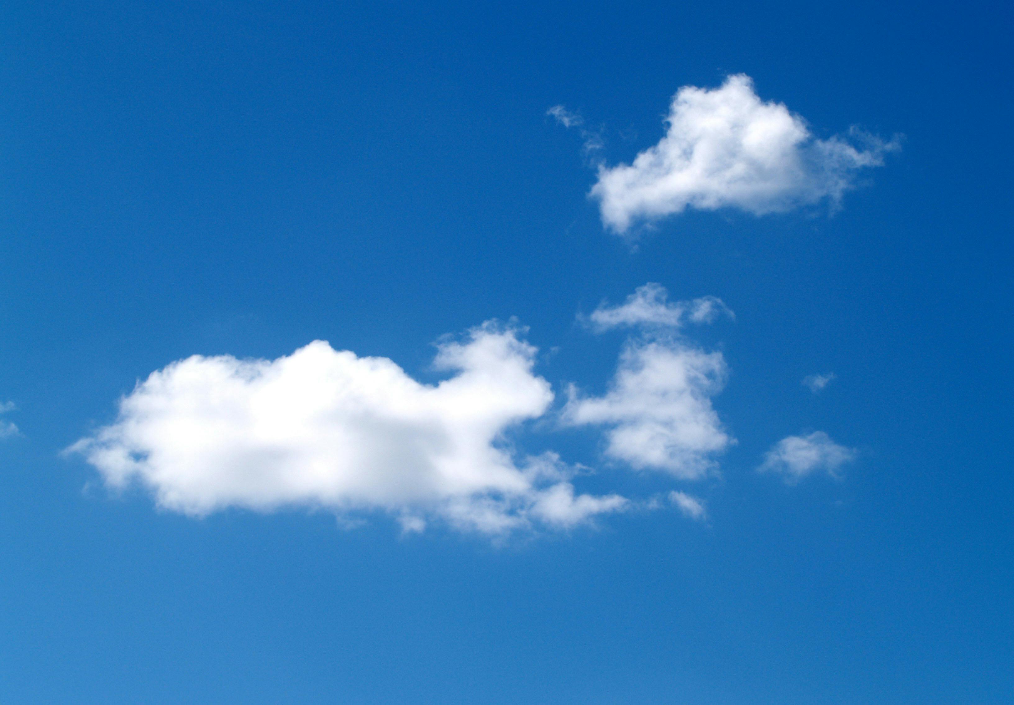 Blue Sky And White Clouds Free Stock Photo
