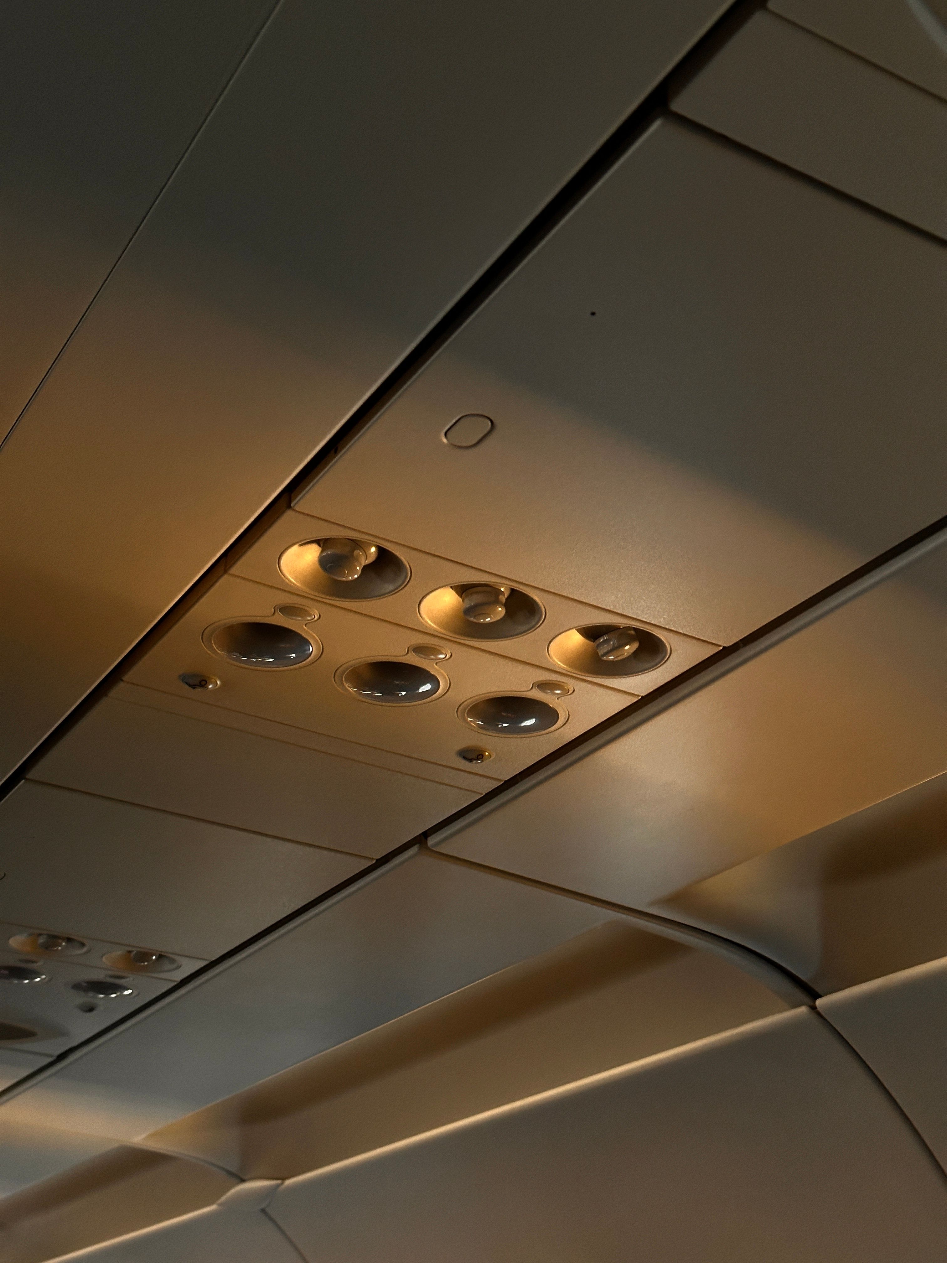 Overhead Controls in Airplane · Free Stock Photo