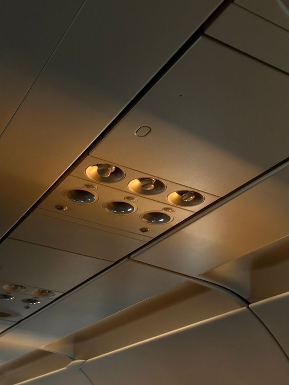Overhead Controls Overhead Controls in Airplane · Free Stock Photo