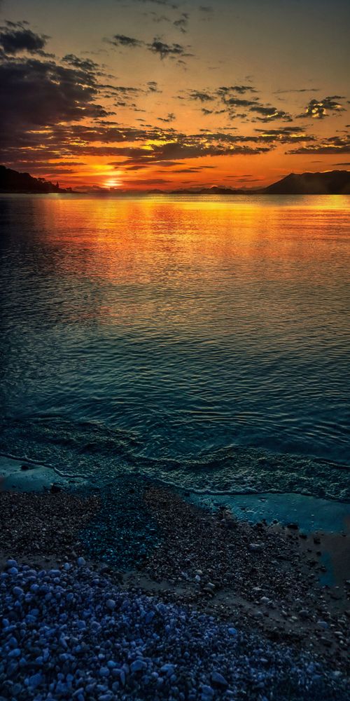Free Cavtat sunset Stock Photo