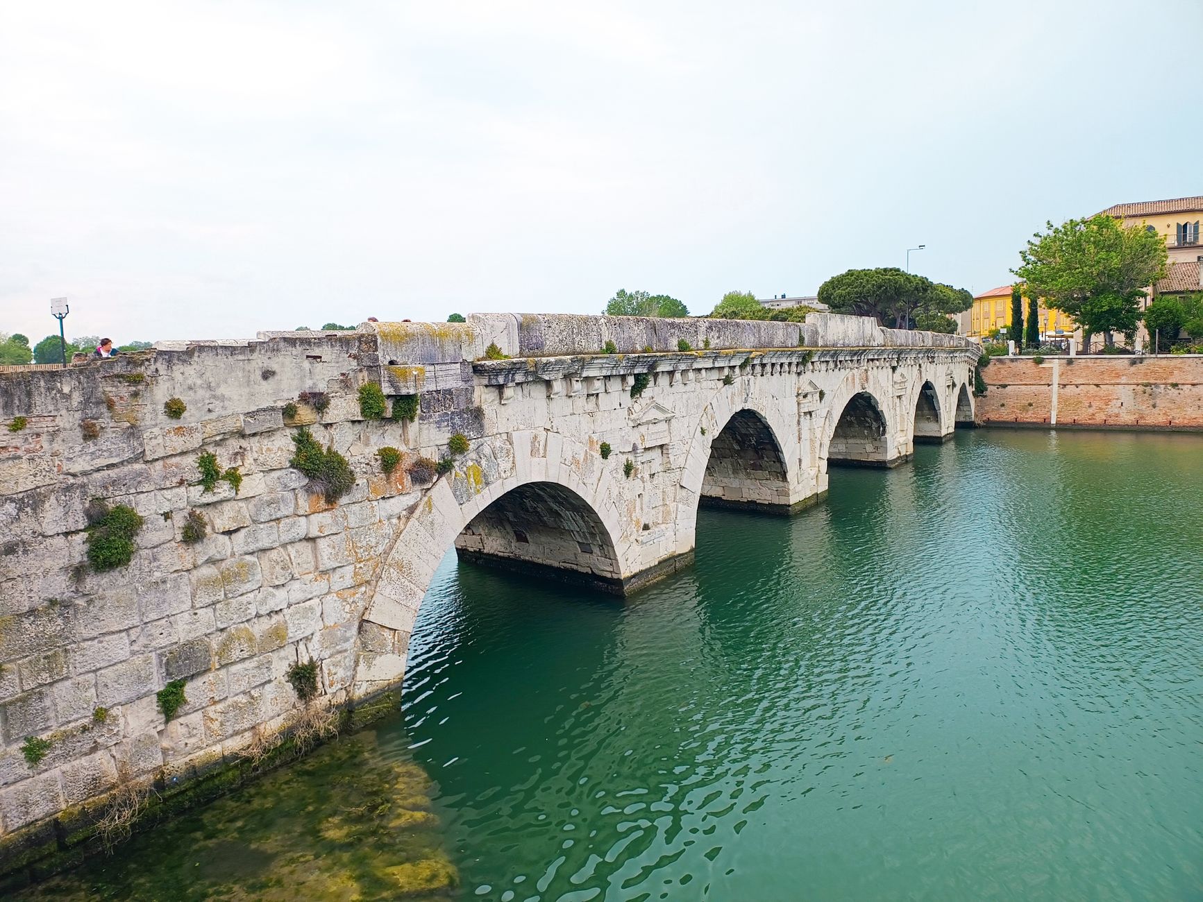 Explore the ancient Roman Ponte di Tiberio in Rimini, Italy, captured in stunning detail.