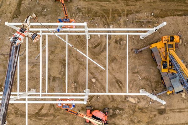 Drainage pipe installation work