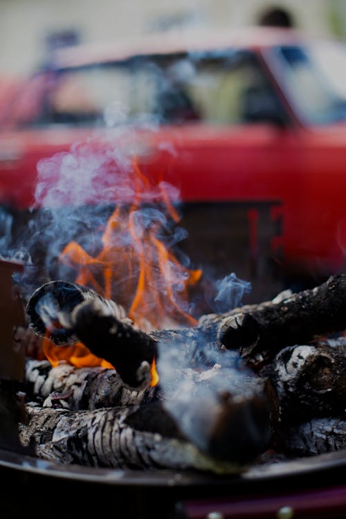 Gratis stockfoto met barbecue, brand, koperslager