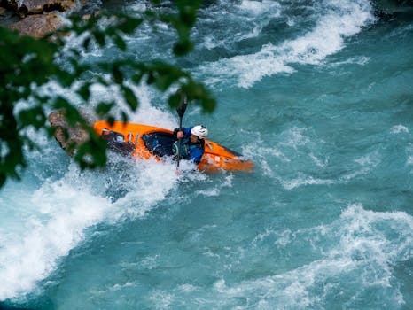 Kayaker in river