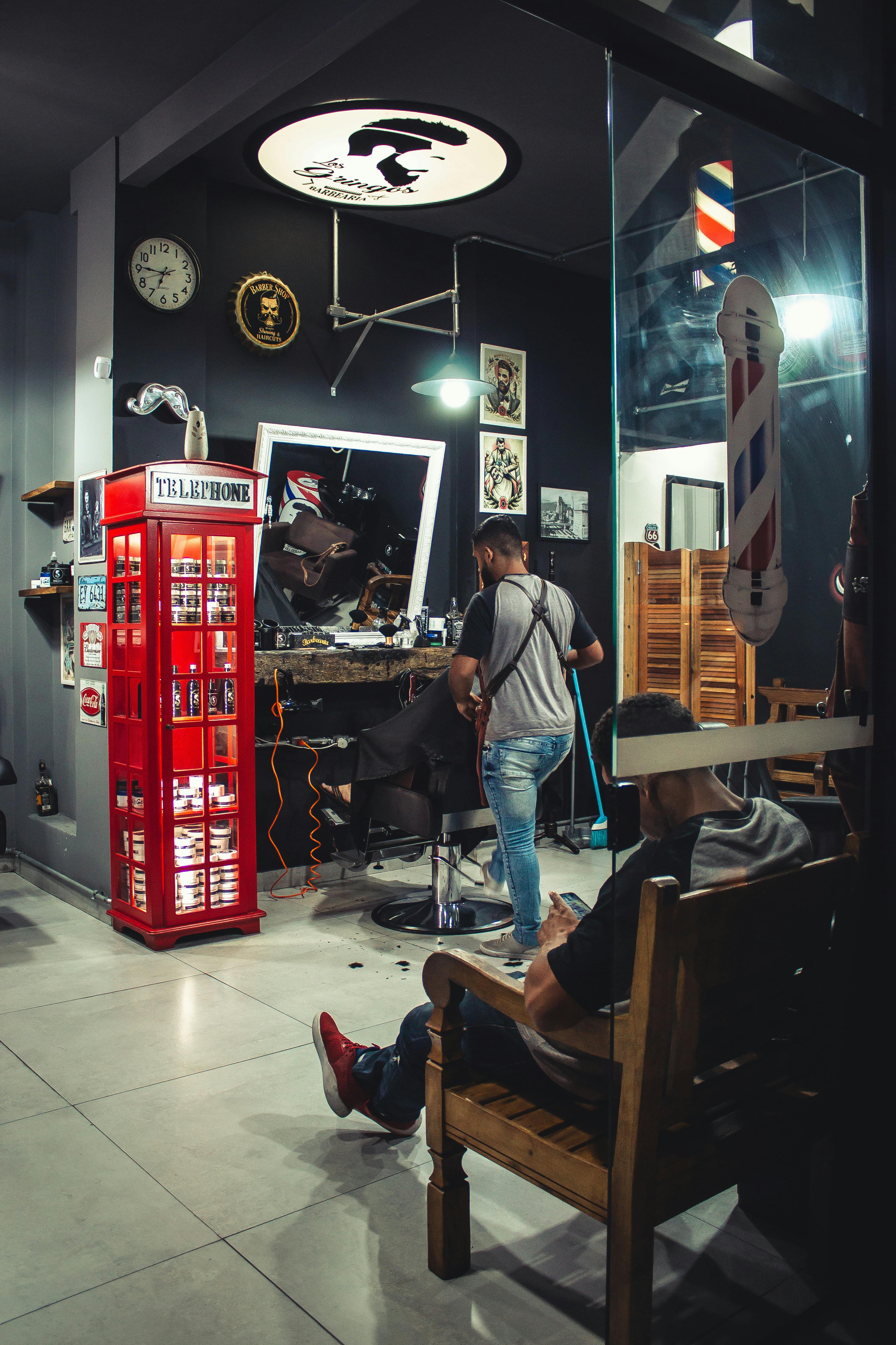 People At A Barber Shop · Free Stock Photo