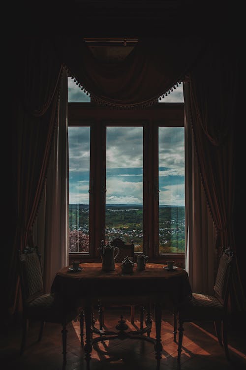 Free Open Curtains Stock Photo