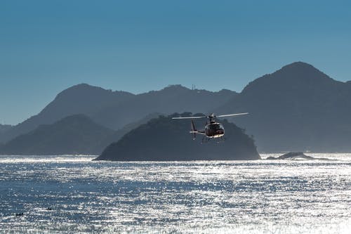 Darmowe zdjęcie z galerii z copacabana, helikopter, lot
