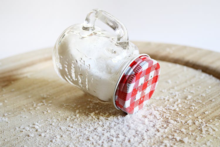 Mason Jar Filled With Salt