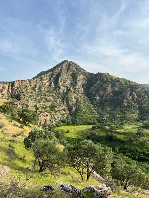 Free Beautiful mountain terrain in Türkiye with lush greenery and clear skies. Stock Photo