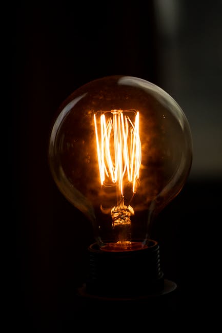 Brown Framed Light Bulb · Free Stock Photo