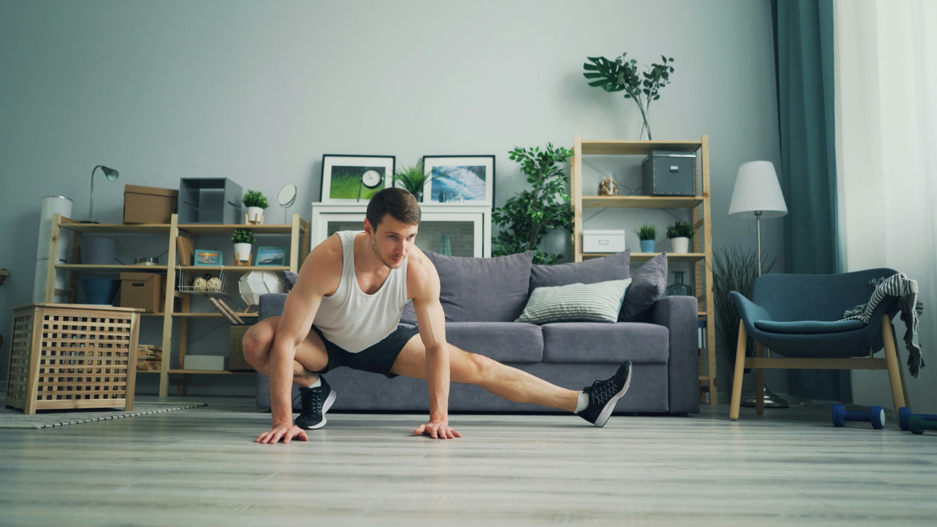 beginner stretching at home